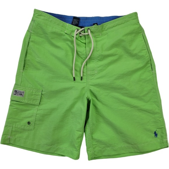 Polo Ralph Lauren Mens Bright Green Swimming Trunks size S - Picture 1 of 13